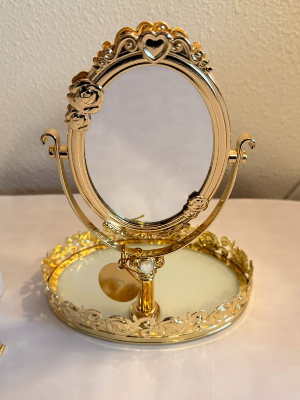 LIMITED EDITION Bath and Body Works Disney Princess Belle Mirror Body Care Tray